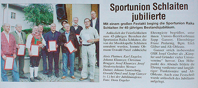 Bericht im Osttiroler Boten vom 23.08.2009